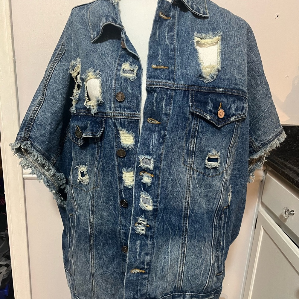 Distressed Denim Jacket